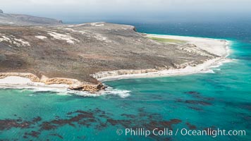 San Miguel Island west end, aerial photograph
