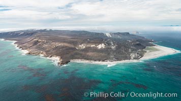 San Miguel Island west end, aerial photograph