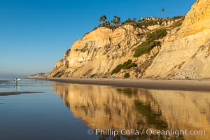 Sea cliffs over Blacks Beach, La Jolla, California