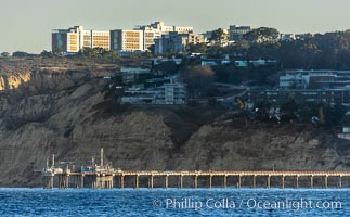 SIO Pier from Point La Jolla, Scripps Institution of Oceanography