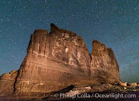 Stars over the Organ, Courthouse Towers, Arches National Park