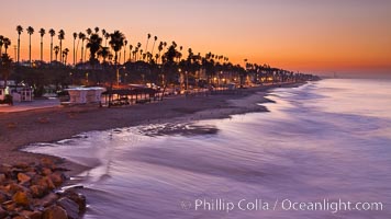 Sunrise on the coast of Oceanside California