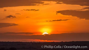 Sunrise, greater Maasai Mara, Kenya, Olare Orok Conservancy