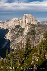 Sunset light on Half Dome and Clouds Rest, Yosemite National Park