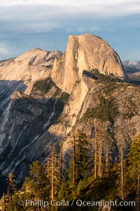 Sunset light on Half Dome and Clouds Rest, Yosemite National Park