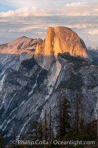 Sunset light on Half Dome and Clouds Rest, Yosemite National Park