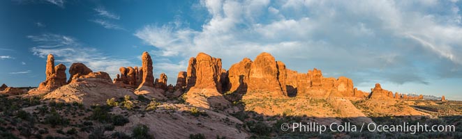 Sunset over Garden of the Gods, Arches National Park