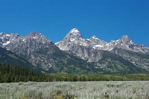 The Teton Range, summer, Grand Teton National Park, Wyoming