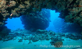 Underwater cavern, Grand Cayman Island