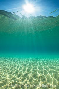 Boulders underwater, Lake Tahoe, Nevada