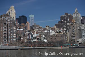 New York Citys Upper East Side, viewed from the East River, Manhattan