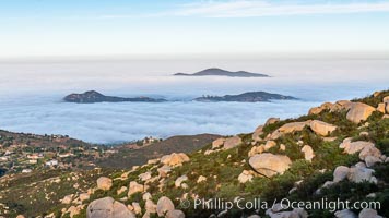 View from Mt. Woodson and Potato Chip Rock, over San Diego and Poway