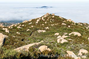 View from Mt. Woodson and Potato Chip Rock, over San Diego and Poway