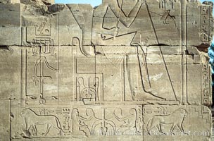 Wall detail, Karnak Temple complex, Luxor, Egypt