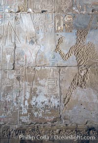 Wall detail, Karnak Temple complex, Luxor, Egypt