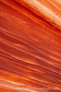 The Wave, an area of fantastic eroded sandstone featuring beautiful swirls, wild colors, countless striations, and bizarre shapes set amidst the dramatic surrounding North Coyote Buttes of Arizona and Utah.  The sandstone formations of the North Coyote Buttes, including the Wave, date from the Jurassic period. Managed by the Bureau of Land Management, the Wave is located in the Paria Canyon-Vermilion Cliffs Wilderness and is accessible on foot by permit only