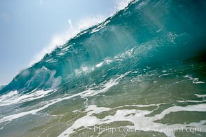 Backlit wave, the Wedge, The Wedge, Newport Beach, California