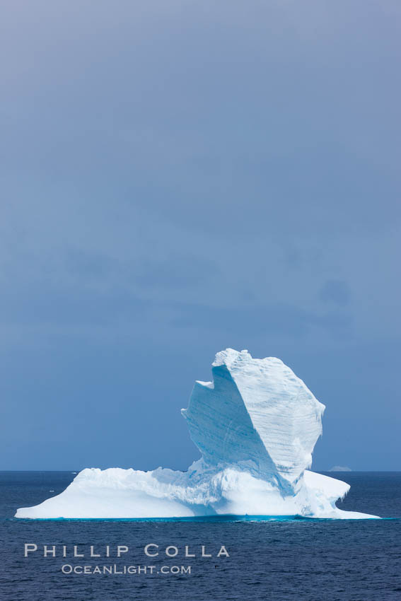 Iceberg, South Orkney Islands. Coronation Island, Southern Ocean, natural history stock photograph, photo id 26355