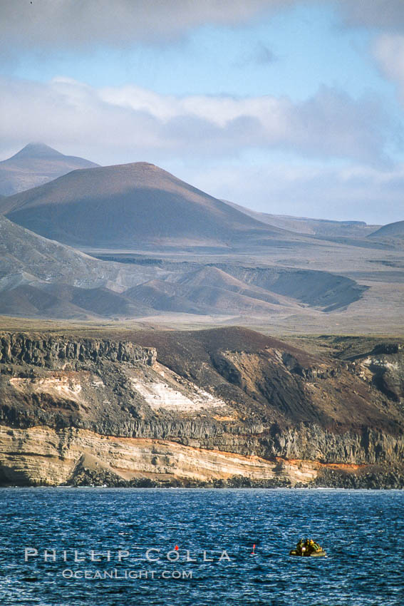 Landscape, Southern end of Guadalupe island, Mexico. Guadalupe Island (Isla Guadalupe), Baja California, natural history stock photograph, photo id 36157