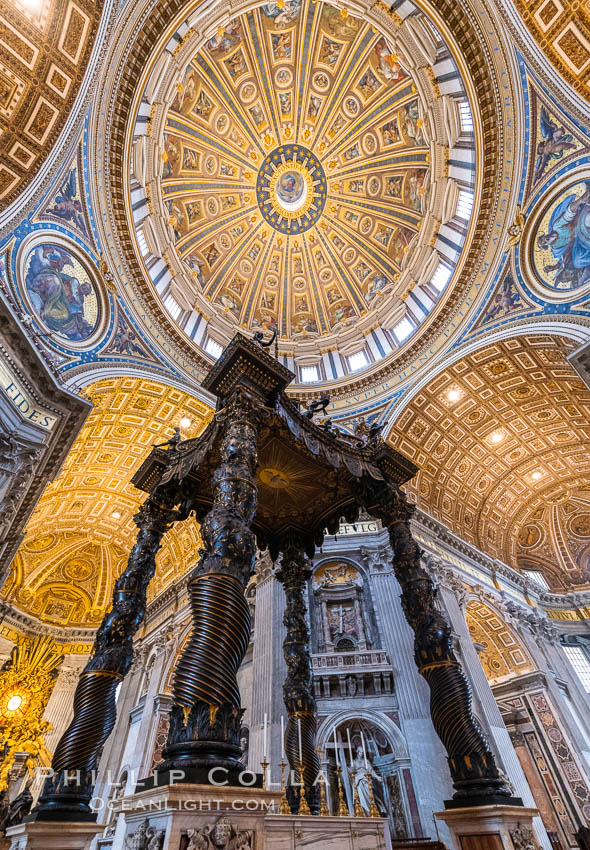 Saint Peter's Basilica Interior, Vatican City, Rome, Italy, #35551
