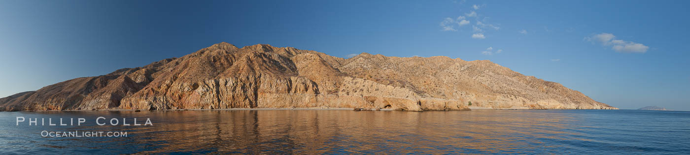 Sea of Cortez coastal scenic panorama, near La Paz, Baja California, Mexico., natural history stock photograph, photo id 27372