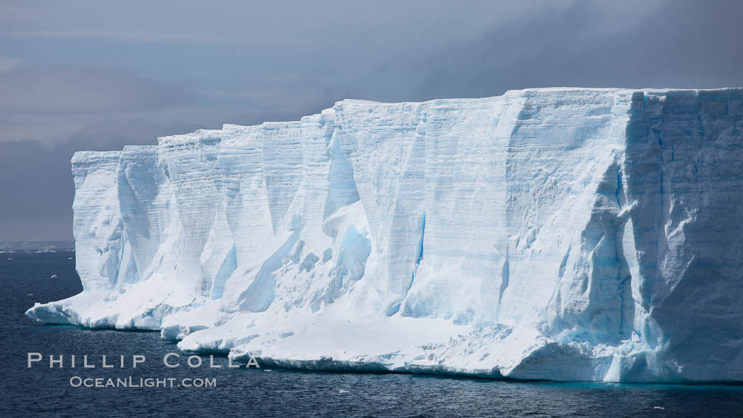 Tabular iceberg in the Antarctic Sound. Antarctic Peninsula, Antarctica, natural history stock photograph, photo id 24783